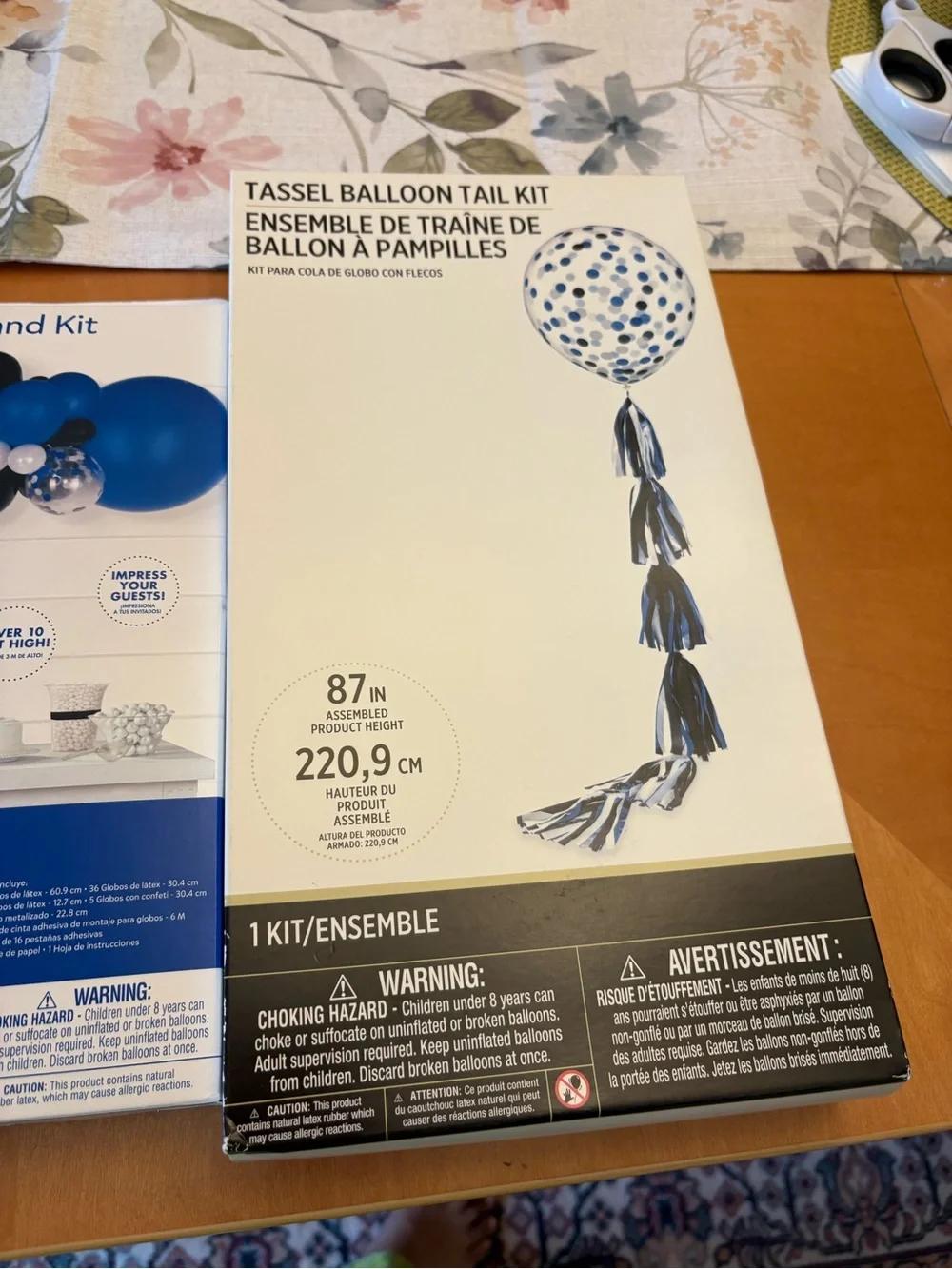 Amscan Blue & Black Balloon Garland Kit